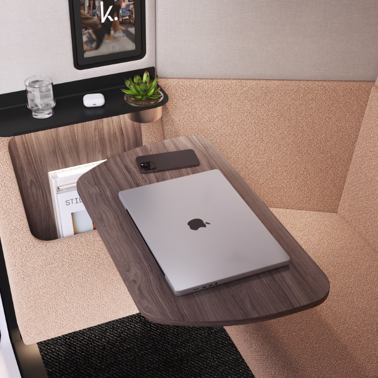 inside one of our privacy pods
